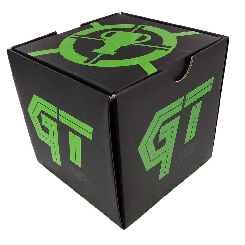 Game Theory Radioactive Digital Watch Neon Green Translucent Chronograph Box Tin